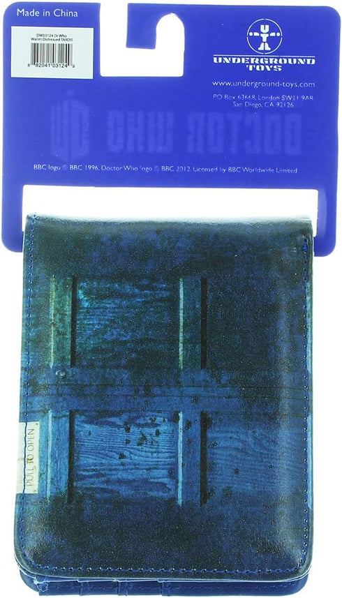 Underground Toys Doctor Who Distressed TARDIS Bi-Fold Wallet...