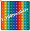Math Toys P0p with Numbers, Kingmall 1-100 POP Rainbow Square Fidgett Ttoy 100bubbles Learning Tool for Teachers to Create Kinds of Math Manipulat...