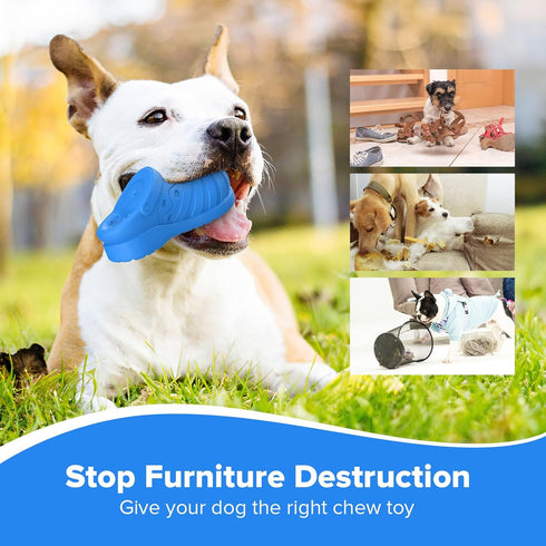 Dog Toys for Aggressive Chewers, Indestructible Dog Toys for Large Dogs, Dog Toys to Keep Them Busy,Tough Dog Toys Natural Rubber Interactive Dog ...