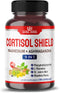 CORTISOL SHIELD 9 in 1-15,250mg Magnesium + Ashwagandha with Phosphatidylserine, L-Theanine, St. John's Wort, Rhodiola Rosea - Relaxation Support,...