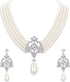 EVER FAITH 1920s Gatsby Jewelry Set for Party, Crystal Simulated Pearl Vintage Inspired Chandelier Necklace Earrings Sets for Woman...