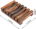 6 Pack Home Bathroom Wooden Soap Case Holder Natural Wood Hand Craft Soap Dish Sponge Holder for Soap Sponges, Scrubber...