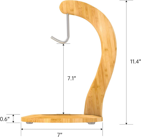 Ruichang Banana Holder Stand Banana Hanger,Bamboo Sturdy Banana Hook for Kitchen Countertop Banana Tree Keeper...