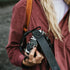 MegaGear SLR, DSLR Sierra Series Genuine Leather Camera Shoulder or Neck Strap, Black...