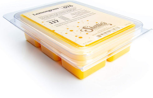 Shortie's Candle Company Lemongrass Wax Melts - Formula 117-1 Highly Scented 3 Oz. Bar - Made with Natural Oils - Fresh & Clean Air Freshener Cube...