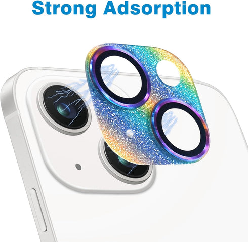 Compatible with iPhone 14 and iPhone 14 Plus Camera Lens Protector, Anti-Scratch Tempered Glass Camera Screen Protector Shockproof Full Protective...