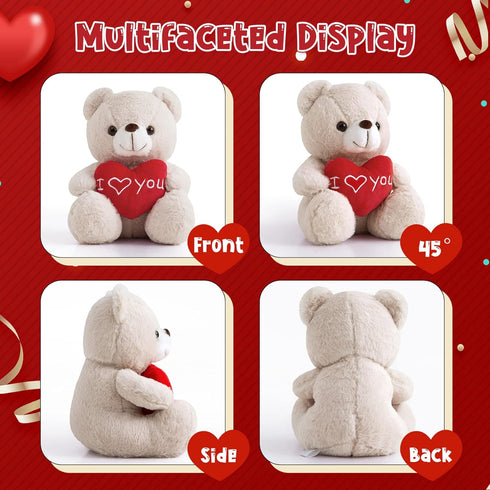 I Love You Teddy Bear for Girlfriend Stuffed Animals Cute Stuffed Teddy Bears for Girls Stuffed Bear Plush Toys Brown Teddy Bear Stuffed Animal Pl...