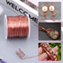 anezus 18 Gauge Jewelry Wire for Jewelry Making, Craft Wire Tarnish Resistant Copper Beading Wire for Jewelry Making Supplies and Crafting (18 Gau...
