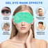 2Pack Cold Cooling Eye Mask, Reusable Gel Eye Mask Hot/Cold Therapy Gel Bead Eye Mask with Plush Backing for Headache/Puffiness/Migraine/Stress Re...