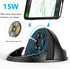 ANNSKIN Wireless Car Charger Mount 15W Fast Charging Phone Holder Silicone Anti-Slip Phone Stand Compatible with Smart Phones iPhone Samsung GPS D...
