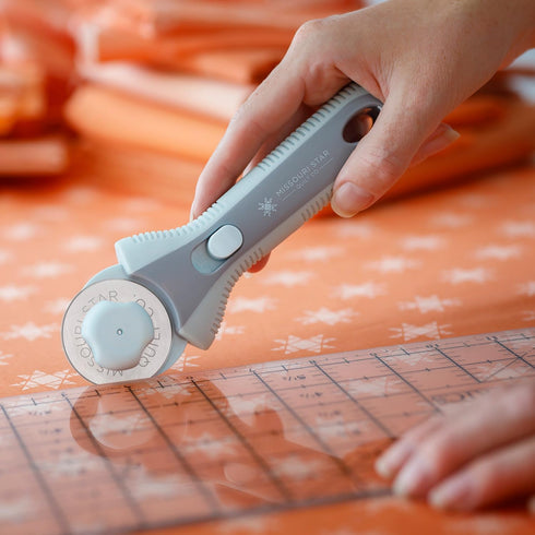 Missouri Start Rotary Cutter, 45mm Blade, Rolling Cutter Tool for Quilt Appliques and Cutting Fabrics, Essential Quilting and Sewing Supplies for ...