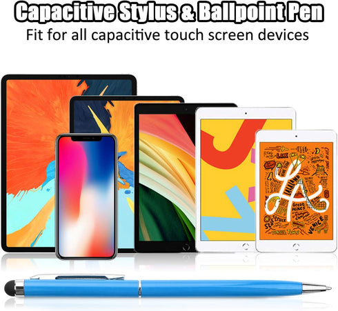 Stylus Pen anngrowy Stylus Pens Universal Ballpoint Pen 2 in 1 Stylists Pens for iPad iPhone Tablet Laptops Kindle Samsung Galaxy All Capacitive T...