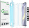 amFilm 2+2 Pack Auto-Alignment OneTouch for Samsung Galaxy S24 Plus/ S24+ 6.7" Screen Protector Tempered Glass + Camera Lens Protector, 30 Seconds...