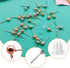 600Pcs Ball Post Earring Studs Set for Jewelry Making,300Pcs Earring Studs Ball Ear Pin Ball Post Earrings with Loop with 300Pcs Rubber Earring Ba...