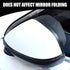 2 PCS Car Rear View Mirror Rainy Eyebrows, 6.85" x 2.28" Carbon Fiber Waterproof Side Mirror Guard, Rainwater Diversion Visor All-weather Protecti...