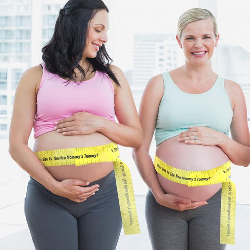 2 Rolls 2in x 150ft Baby Shower Measuring Tape Tummy Measure Belly Game for Baby Shower Party Supplies...