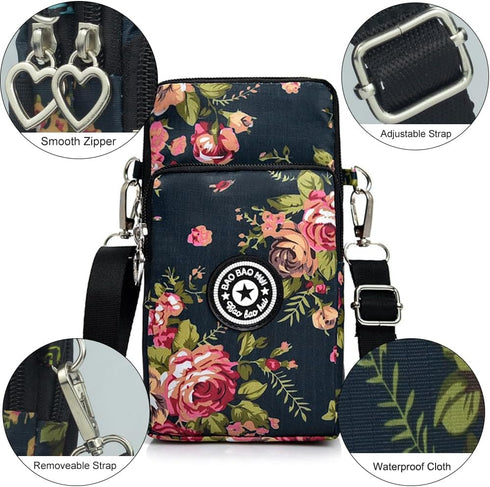 JANKS Small Crossbody Bags for Women Mini Cell Phone Purses Handbag Shoulder Bag...