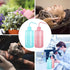 Tatoo Lash squeeze Bottle,Safety Rinse Bottle, Plastic Squeeze Medical Lab Washing Bottle (Pink &Blue, 500ml)...