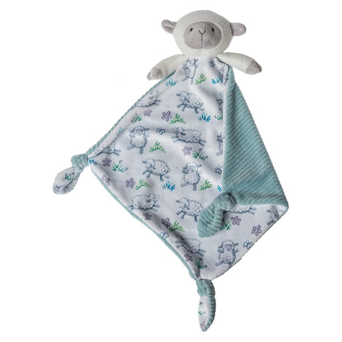 Mary Meyer Little Knottie Lovey Security Blanket, 10 x 10-Inches, Lamb, (43204)...