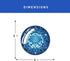 Jolitee Blue and White Chinoiserie Glass Magnets, Strong Kitchen Refrigerator Magnets, Small Decorative Magnets for Whiteboard Cabinets, Cute Frid...