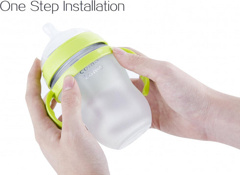 Compatible Baby Bottle Handle for Comotomo Bottles 8 oz & 5 oz, 3 Count, Green...