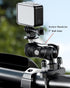 BRCOVAN Double Socket Arm High Strength Composite Short Arm Compatible with RAM Mounts B Size 1'' Ball Components & Bike Motorcycle Phone Mount Ho...