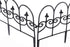 Gardenised QI003741.LB Decorative Black Vinyl Garden Patio Lawn Fence Landscape Panel Border, 24 x 13...