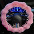 Luxury Fluffy Winter Car Steering Wheel Cover for Women, YUNXNYC Fuzzy Cute Steering Wheel Cover Soft Warm Furry Auto Plush Fur Vehicle Steering W...