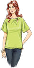 Butterick Misses' Asymmetrical Neckline Top Sewing Pattern Kit, Design Code B6875, Sizes 6-8-10-12-14...