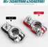 Battery Terminal Connector, Top Post Battery Terminals, Positive and Negative 1 Pair, Good Contact, Corrosion Resistance, Universal Car Accessorie...
