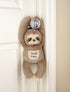 Bearington 12 inch Tooth Fairy Door Hanger Stuffed Animal, Lil' Sammy Sloth Tooth Holder, Tooth Fairy Doll with Tooth Pocket Pouch...