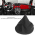 Qiilu Car Gear Shift Knob Boot Gearstick Gaiter Kit Gear Shift Knob Boot 50293173 Comfortable Touch Soft Dust Cover Replacement for 500C 2007 to 2...