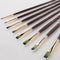 Falling in Art 9 PCS Flat Brushes Set, Professional Nylon Paint Brushes, Long Handle Artist Brush for Watercolor, Acrylic, and Oil Painting...