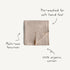 mushie Muslin Baby Swaddle Blanket | 100% Organic Cotton (Rose Vanilla)...