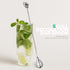 Homestia Bar Spoon Cocktail Mixing Spoon, 12-Inches Long Handle Stainless Steel Cocktail Stirrers, Spiral Design with Skull End Cocktail Spoon for...