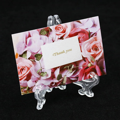 Transparent Plastic Display Stand, Black Plastic Easel Plate Display Photo Holder Stand, Displays Picture Frames Decorative Plates, Tablets and Ar...