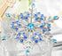 Gyn&Joy Women's Aqua Blue Austrian Crystal Snowflake Brooch Pin Holiday Winter Silver-Tone BZ188...