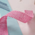 HUIHUANG Pink Burlap Ribbon 1 inch x 20 Yards Natural Jute Burlap Ribbon for Gift Wrapping Thick Burlap Ribbons for Baby Shower Decor Crafts Chris...