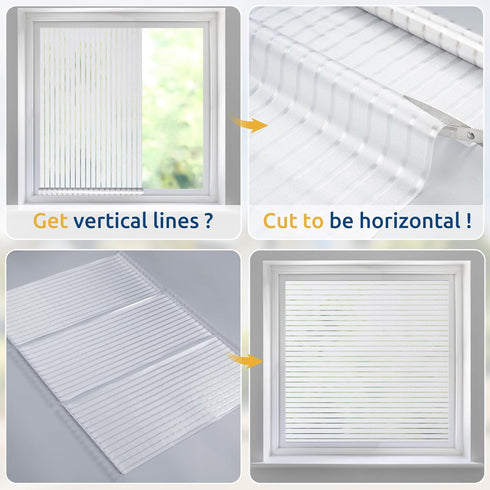 rabbitgoo Window Privacy Film, Frosted Glass Privacy Film, Window Frosting Cling for Glass, Non Adhesive Static Cling Front Door Covring, Anti-UV ...