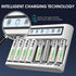 EBL AA AAA Battery Charger, Independent 8 Slots with Advanced Discharge Function, LCD Screen for 1.2V NiMH NiCD Rechargeable Batteries, Micro USB ...