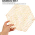 Hemoton Bamboo Mesh Pad Round Woven Placemats Table Mat Heat Insulation Dish Mat...