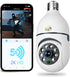 OJR 2K HD Light Bulb Security Camera, 5G/2.4G WiFi PTZ Camera Wireless Outdoor, Motion Detection and Alarm, Full Color Night Vision, Two-Way Audio...