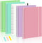 EOOUT 5 Pack Lined Paper Notebook 5.7 x 8.4 Inches College Ruled Spiral Notebook Journal for School, Office, Artist Writing/Drawing (Pink, Blue, G...