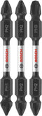 BOSCH ITDEPHV2503 3-Piece 2-1/2 In. Impact Tough Double-Ended Screwdriving Bit Assorted Set...