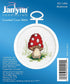 Tobin Janlynn Mini Cross Stitch Kit 2.5" Round-Mushroom (18 Count)...