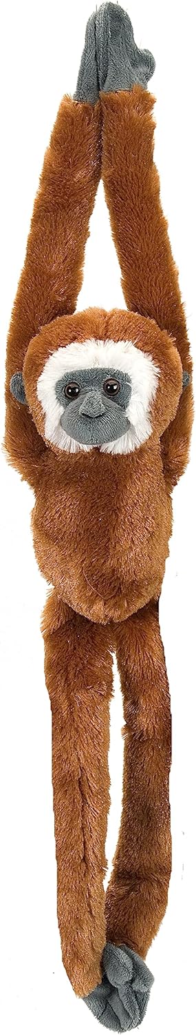 Wild Republic Gibbon Plush, Monkey Stuffed Animal, Plush Toy, Gifts for Kids, Hanging 20"...