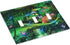 Decorative Switch Plate Covers Forest Spring Enchanted Fairy Wonderland Green Ground 3 Gang Light Switch Cover Triple Toggle Wall Plate Electrical...