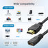 HDMI Extension Cable 1 Feet, 2 Pack HDMI Extender Cable High Speed HDMI Male to Female Adapter Cable 1080P HDMI Video Cord for HDTV, Monitor, PC, ...