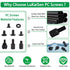 350PCS Computer Screws Assortment Kit, 6-32 Male to M3 Female Black Carbon Steel Motherboard Standoffs Screws for 2.5''SSD Hard Drive Fan Power Gr...