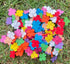 100 Pcs Patch Hydrangeas Flowers 25x25mm Mulberry Paper Flowers Scrapbooking Wedding DIY Craft Supplies Card. (10 Colos)...